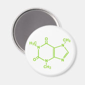 Caffeine Molecule Magneet (Voorkant / Achterkant)