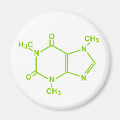 Caffeine Molecule Magneet (Voorkant)