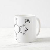 Caffeine Molecule mok (Voorkant rechts)