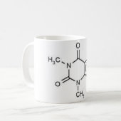 Caffeine Molecule mok (Voorkant links)