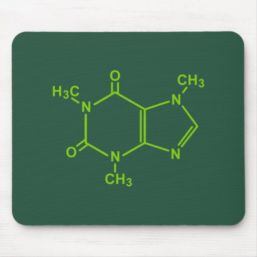 Caffeine Molecule Muismat (Voorkant)