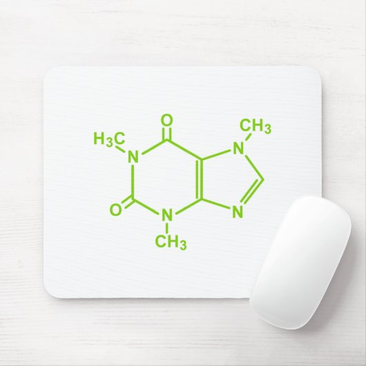 Caffeine Molecule Muismat (Met muis)