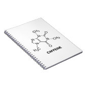 Caffeine Molecule Notitieboek (Rechterzijde)