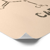 Caffeine Molecule Poster (Hoek)