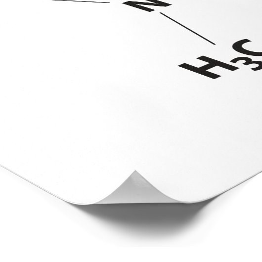 Caffeine Molecule Poster (Hoek)