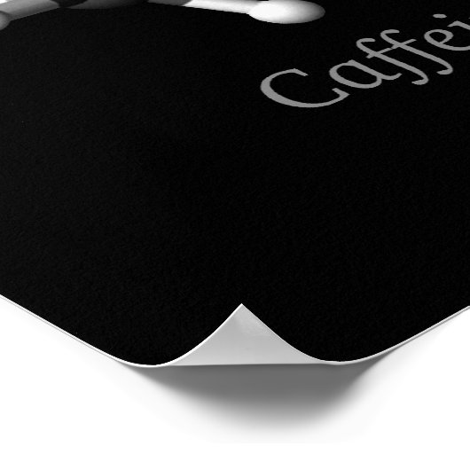Caffeine Molecule-Poster Poster (Hoek)