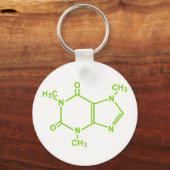 Caffeine Molecule Sleutelhanger (Voorkant)