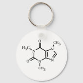 Caffeine Molecule sleutelhanger (Voorkant)