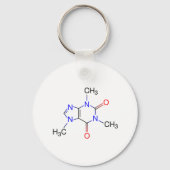 Caffeine Molecule Sleutelhanger (Voorkant)