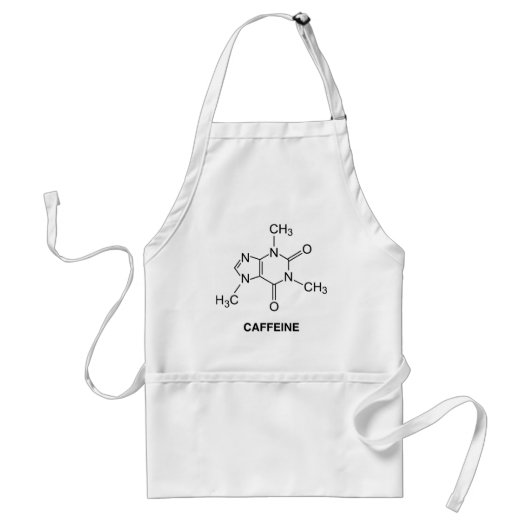 Caffeine Molecule Standaard Schort (Voorkant)