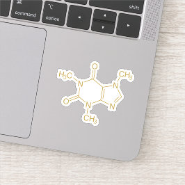 Caffeine Molecule Sticker