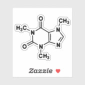 Caffeine Molecule Sticker (Vel)