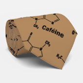 Caffeine Molecule-Stropdas Stropdas (Opgerold)