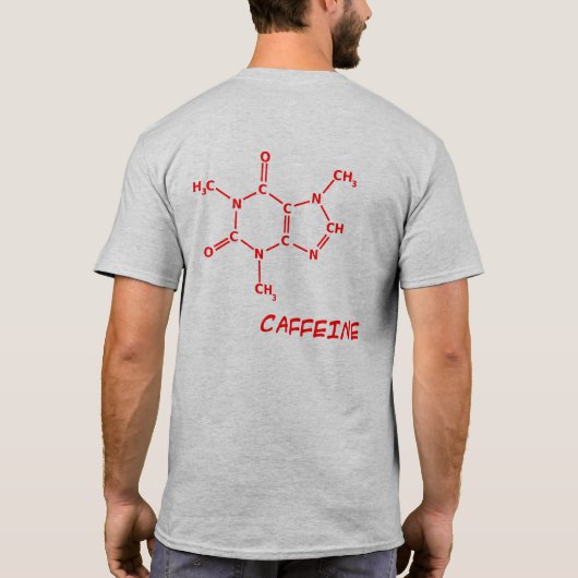 Caffeine Molecule T-shirt (Achterkant)