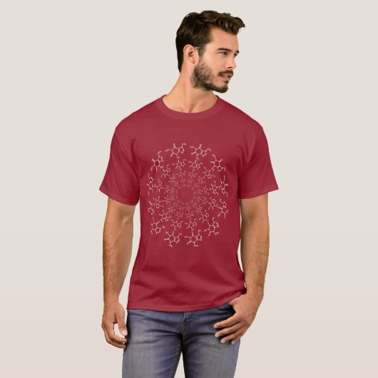 Caffeine Molecule T-Shirt (Voorkant volledig)