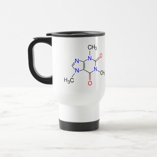 Caffeine Molecule Thermische Mok (Links)