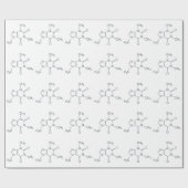 Caffeine Molecule voor koffie-overs Cadeaupapier (Vlak)