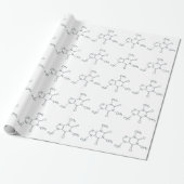 Caffeine Molecule voor koffie-overs Cadeaupapier (Uitgerold)