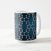 Caffeine Molecules Classic Coffee Mug Koffiemok (Voorkant rechts)