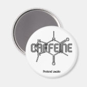 Caffeïne Molecuul Magneet (Voorkant / Achterkant)