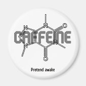 Caffeïne Molecuul Magneet (Voorkant)
