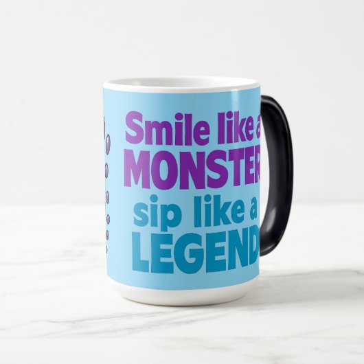 Caffeine Monster Magische Mok (Voorkant rechts)