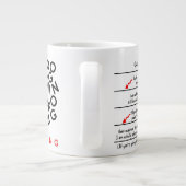 Caffeine-niveau heeft veel koffie-Mok nodig Grote Koffiekop (Achterkant)