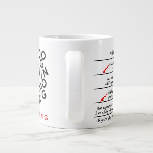 Caffeine-niveau heeft veel koffie-Mok nodig Grote Koffiekop (Achterkant)