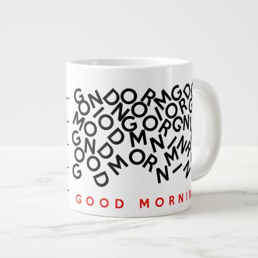 Caffeine-niveau heeft veel koffie-Mok nodig Grote Koffiekop (Voorkant rechts)