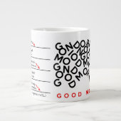 Caffeine-niveau heeft veel koffie-Mok nodig Grote Koffiekop (Voorkant)