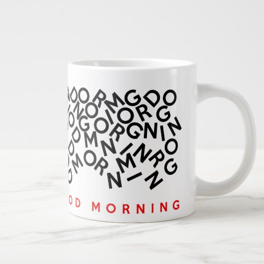 Caffeine-niveau heeft veel koffie-Mok nodig Grote Koffiekop (Rechts)