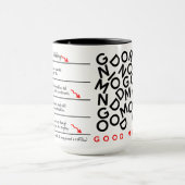 Caffeine Niveaus Coffee Addict Mok - Rechts behand (Midden)