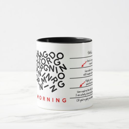 Caffeine Niveaus koffie Addict Mok - linker handig (Midden)