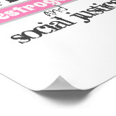 Caffeine, oestrogeen en sociale rechtvaardigheid poster (Hoek)