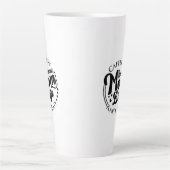Caffeine omdat het leven van mama gevaarlijk is vo latte mok (Voorkant)