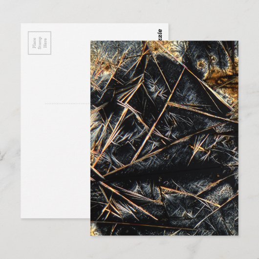 Caffeine onder de microscoop briefkaart (Voorkant / Achterkant)