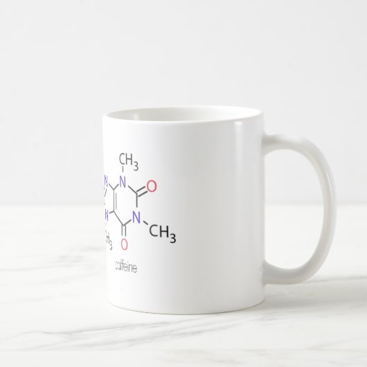 Caffeine Organic Molecule Mok (Rechts)