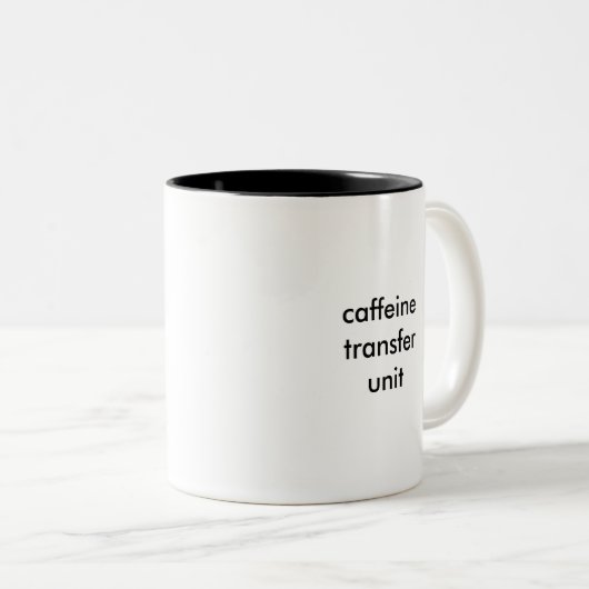 Caffeine-overdrachtseenheid Tweekleurige Koffiemok (Voorkant rechts)