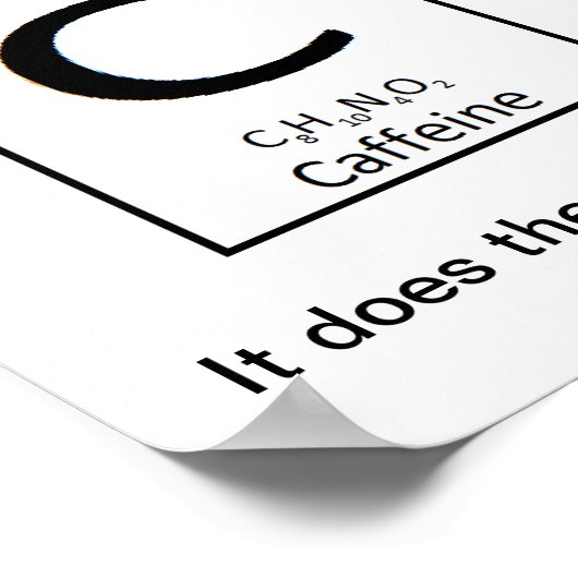 Caffeine-poster Poster (Hoek)