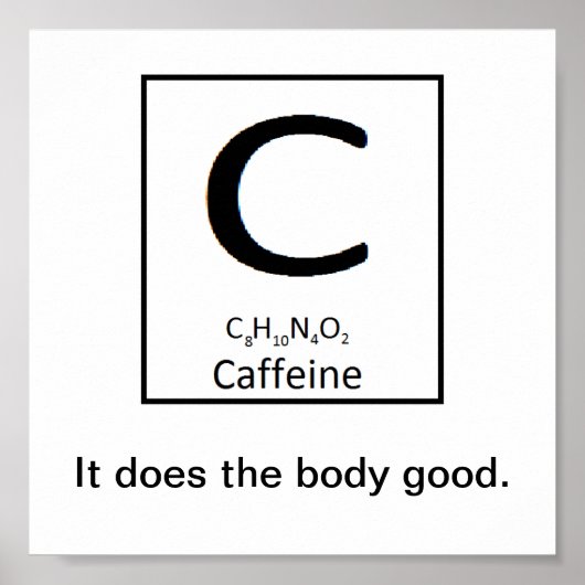 Caffeine-poster Poster (Voorkant)