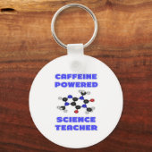 Caffeine Powered Science Teacher Sleutelhanger (Voorkant)