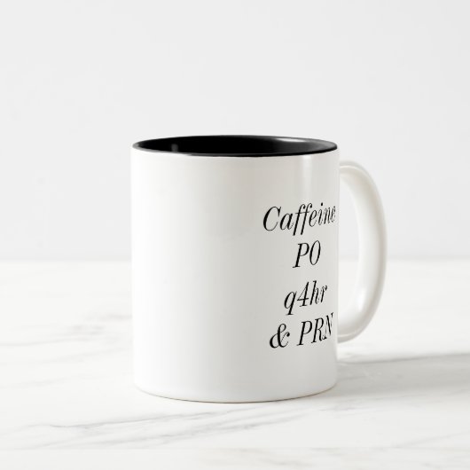 Caffeine Prescription Mok (Voorkant rechts)