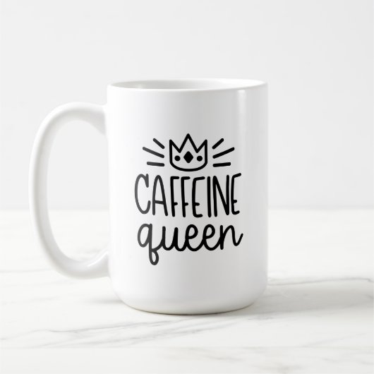 Caffeine Queen 15oz Mok (Links)