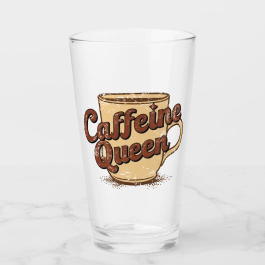 Caffeine Queen Glas (Voorkant)