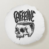 Caffeine Rond Kussen (Achterkant)