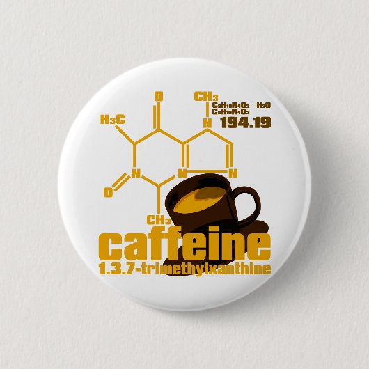 Caffeine Ronde Button 5,7 Cm (Voorkant)