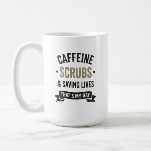Caffeïne Schoonmakers Levens Redden Verpleegster C Koffiemok (Links)
