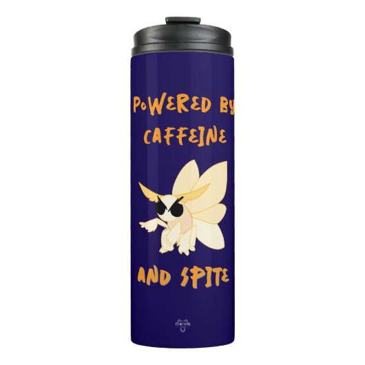 Caffeine & Spite Imperial Moth Tumbler Thermosbeker (Voorkant)