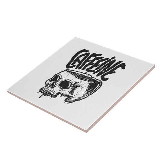 Caffeine Tegeltje (Zijkant)