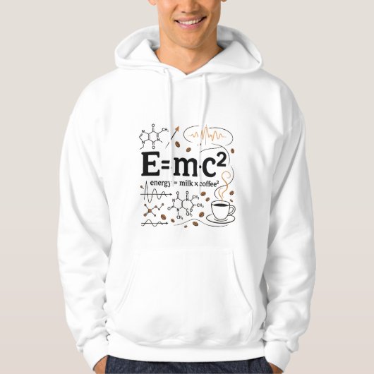 Caffeine Theory: E = mc² Reimagined Hoodie (Voorkant)